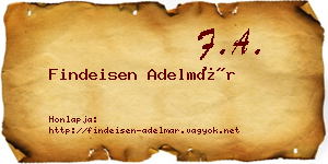 Findeisen Adelmár névjegykártya